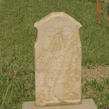 TRUTER Wilhelmina Christina nee PIENAAR 1860-1944