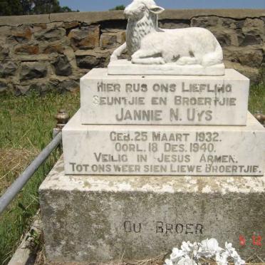 UYS Jannie N. 1932-1940