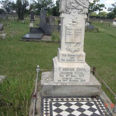 VILJOEN Frederick Daniel Jacobus 1859-1926