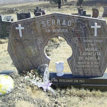 AGRELA Maria Carmelita, de 1940-2002