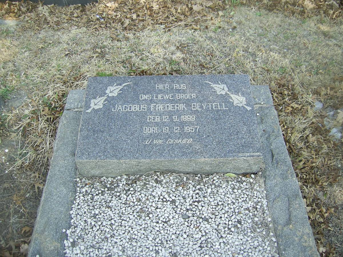 BEYTELL Jacobus Frederik 1899-1957