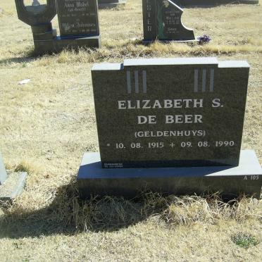 BEER Elizabeth S., de nee GELDENHUYS 1915-1990