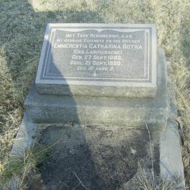 BOTHA Emmerentia Catharina nee LABUSCHAGNE 1893-1950