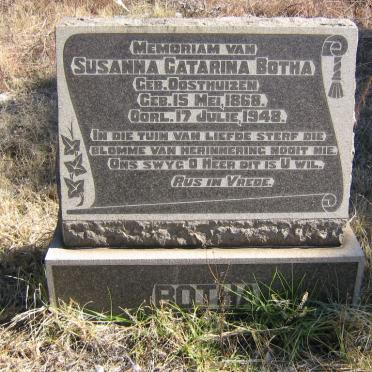 BOTHA Susanna Catarina nee OOSTHUIZEN 1868-1948