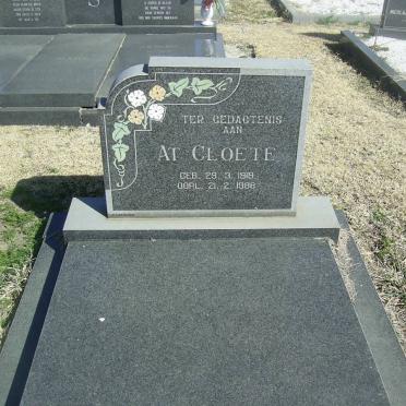 CLOETE At 1919-1988