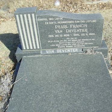 DEVENTER Pearl Francis, van 1938-1960