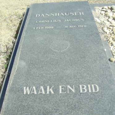 DANNHAUSER Cornelius Jacobus 1908-1976