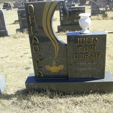 DHLADHLA Julia Tori Dorah 1923-2000