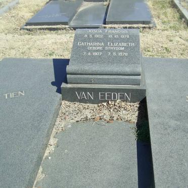 EEDEN Josua Francois 1902-1978, van 1902-1978 &amp; Catharina Elizabeth 1907-1978
