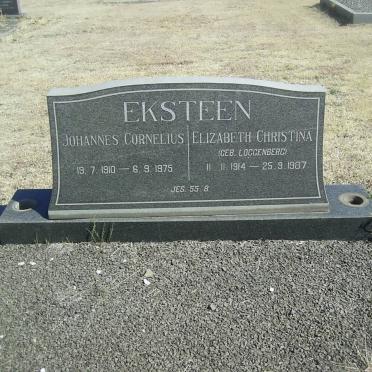 EKSTEEN Johannes Cornelius 1910-1975 &amp; Elizabeth Christina LOGGENBERG 1914-1987