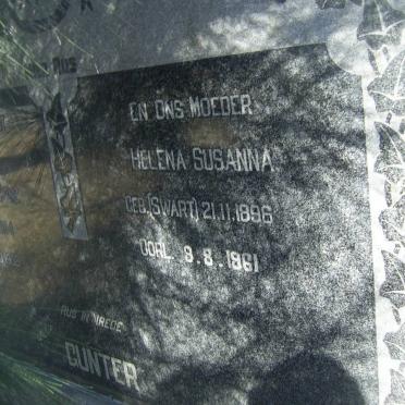 GUNTER Helena Susanna nee SWART 1896-1961