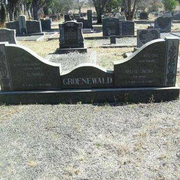 GROENEWALD Alphonso 1914-1969 &amp; Nellie Jacoba 1912-19??