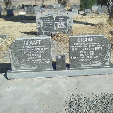 GRAAFF Jozua Francoois 1922-1973 &amp; E.M.J. STEYN 1925-2005