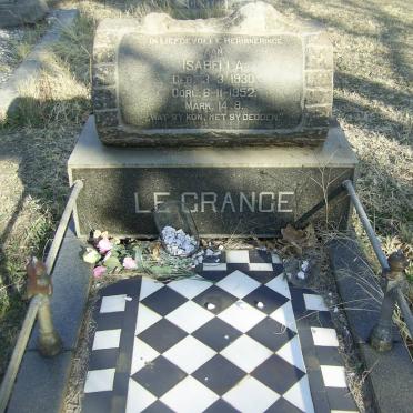 GRANGE Isabella, le nee SENEKAL 1930-1952