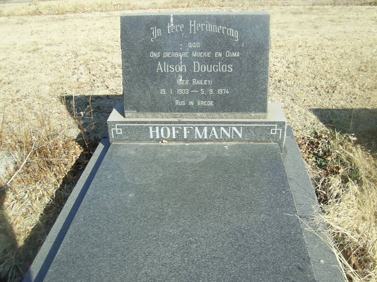 HOFFMANN Alison Douglas nee BAILEY 1903-1974