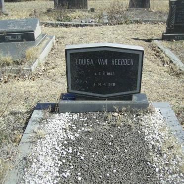 HEERDEN Louisa, van 1939-1970
