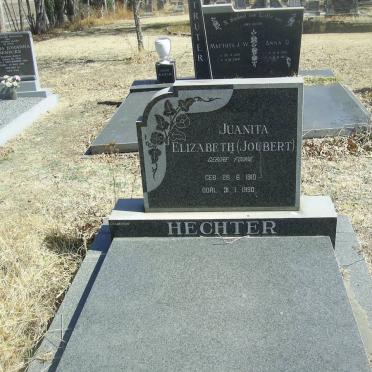 HECHTER Juanita Elizabeth (JOUBERT) nee FOURIE 1910-1990