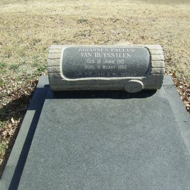 HUYSSTEEN Johannes Petrus, van 1912-1966