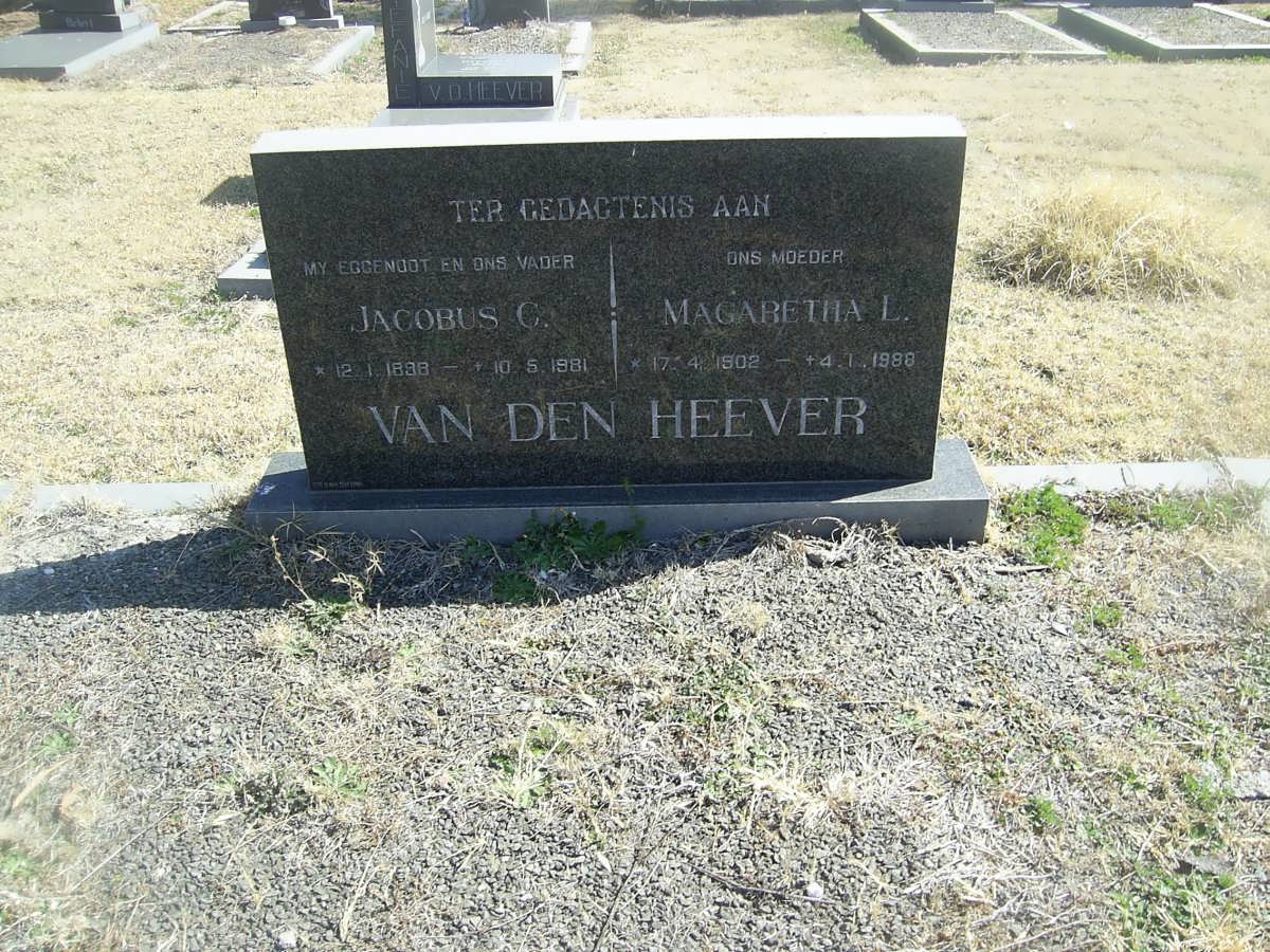 HEEVER Jacobus C., van den 1898-1981 &amp; Margaretha L. 1902-1988