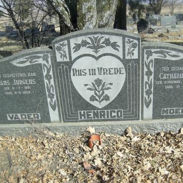 HENRICO Hans Jurgens 1891-1959 &amp; Catharina Maria SCHOEMAN 1901-1961