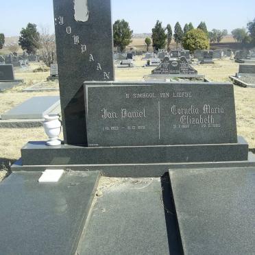 JORDAAN Jan Daniel 1903-1976 &amp; Cornelia Maria Elizabeth 1907-1985