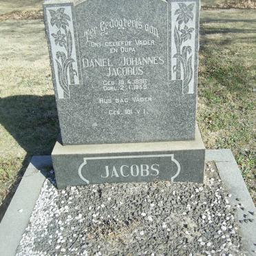 JACOBS Daniel Johannes Jacobus 1896-1959