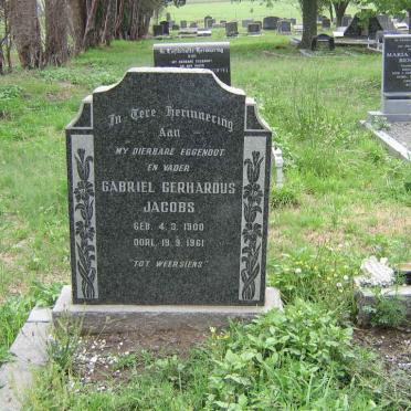 JACOBS Gabriel Gerhardus 1900-1961