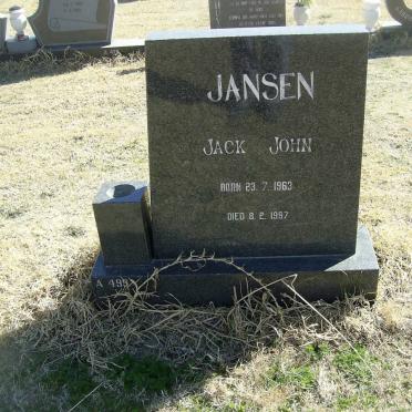JANSEN Jack John 1963-1997