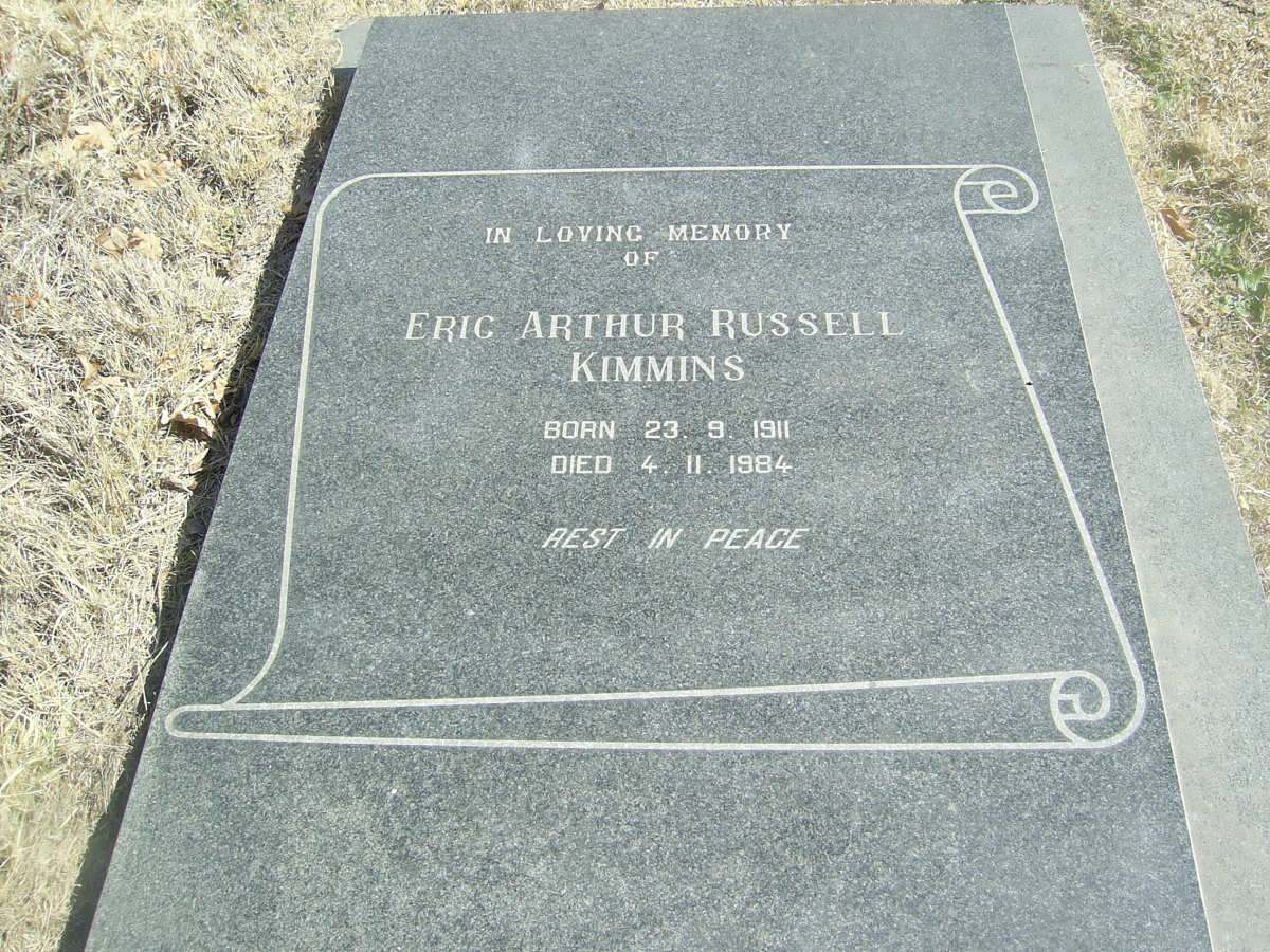KIMMINS Eric Arthur Russel 1911-1984