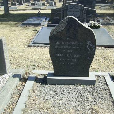 KEMP Dora J.D.A. 1926-1967