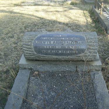 KLEYNHANS Lodewyk Andries 1904-1953