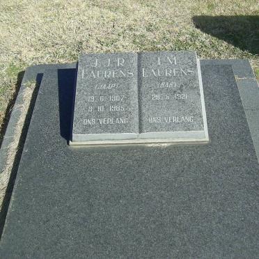 LAURENS J.J.R. 1907-1985 &amp; I.M. 1921-