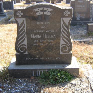 LOTTER Maria Helena 1889-1975