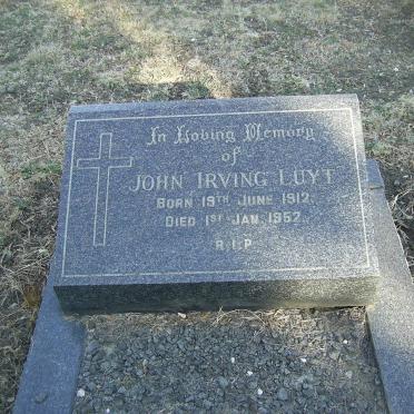 LUYT John Irving 1912-1952