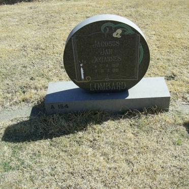 LOMBARD Jacobus Jan Johannes 1952-1991