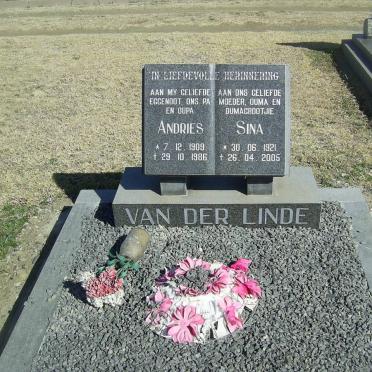 LINDE Andries, van der 1909-1986 &amp; Sina 1921-2005