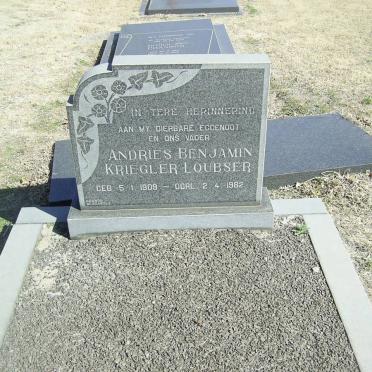 LOUBSER Andries Benjamin Kriegler 1909-1982