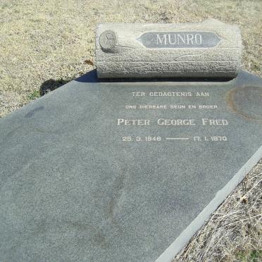 MUNRO Peter George Fred 1948-1970