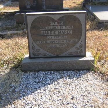 MAREE Hannie nee COETZEE 1904-1987