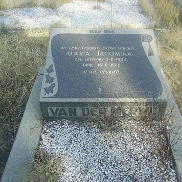 MERWE Maria Jacomina, van der nee STEYN 1894-1951