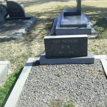 NIEKERK M.M., van 1887-1974