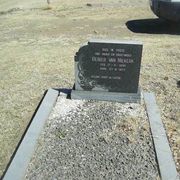NIEKERK Renier, van 1890-1977