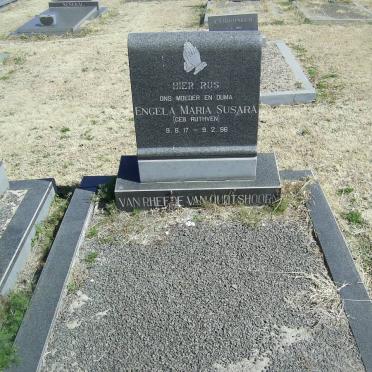 OUDTSHOORN Engela Maria Susara, van Rheede van nee RUTHVEN 1917-1996