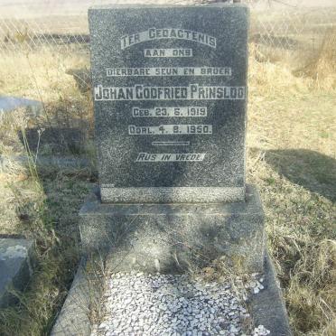PRINSLOO Johan Godfried 1919-1950