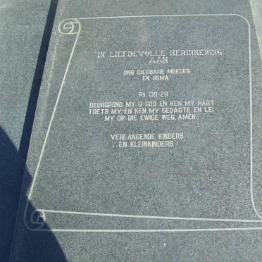 PIETERS Susara Johanna nee SAUER 1925-