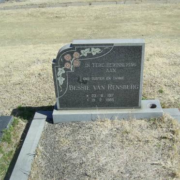 RENSBURG Bessie, van 1917-1985