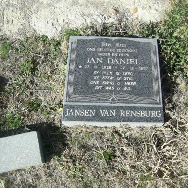 RENSBURG Jan Daniel, Jansen van 1928-1997