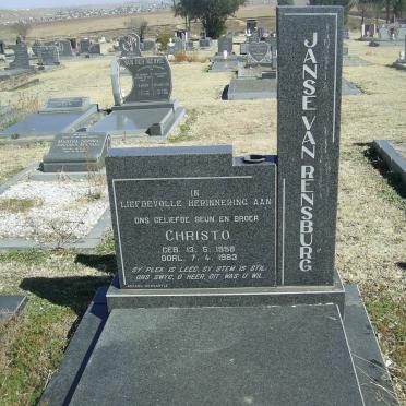 RENSBURG Christo, Janse van 1958-1983