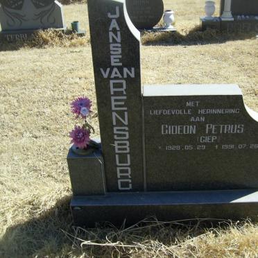 RENSBURG Gideon Petrus, Janse van 1928-1991