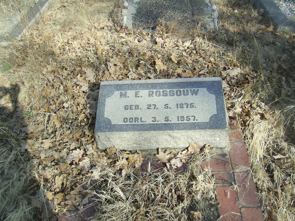 ROSSOUW M.E. 1875-1957